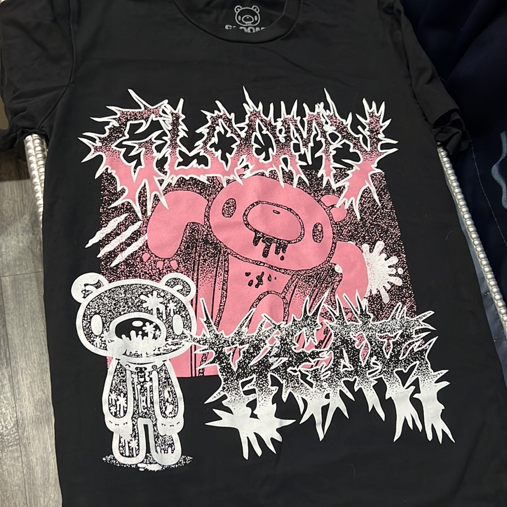 💗Gloomy Bear Metal Boyfriend Fit Girls T-Shirt - Picture 3 of 6